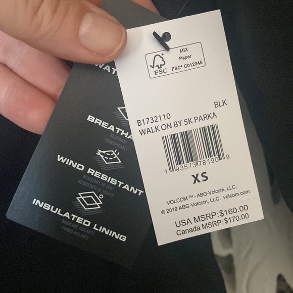 WALK ON BY 5K PARKA JACKET - BLACK - Picture 5 of 6